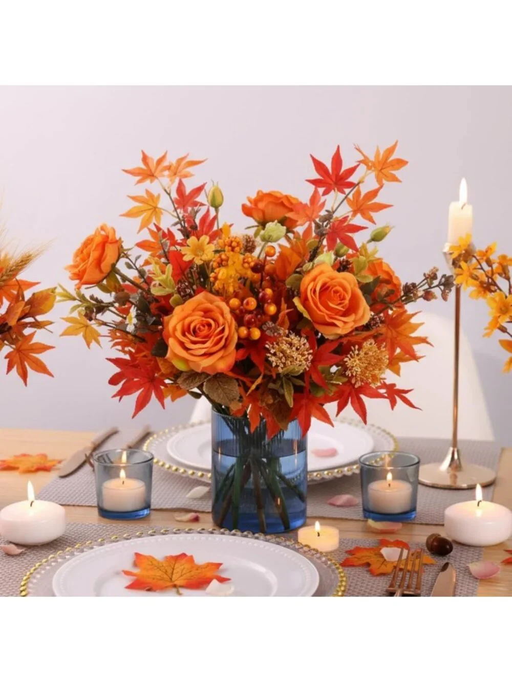 Set of 6 Clear Ribbed Glass Vases for Weddings, Home Decor & Centerpieces